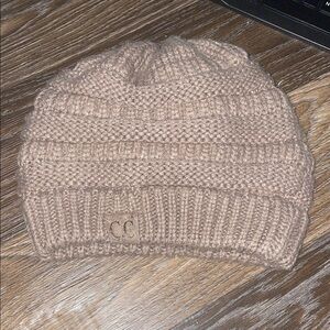 CC Boutique Tan Knit Beanie